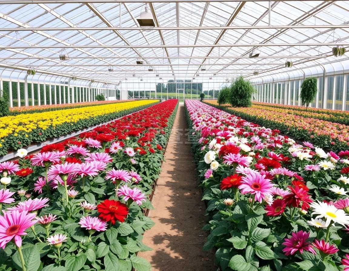 温室里的花卉种植 打造四季花开的秘密花园